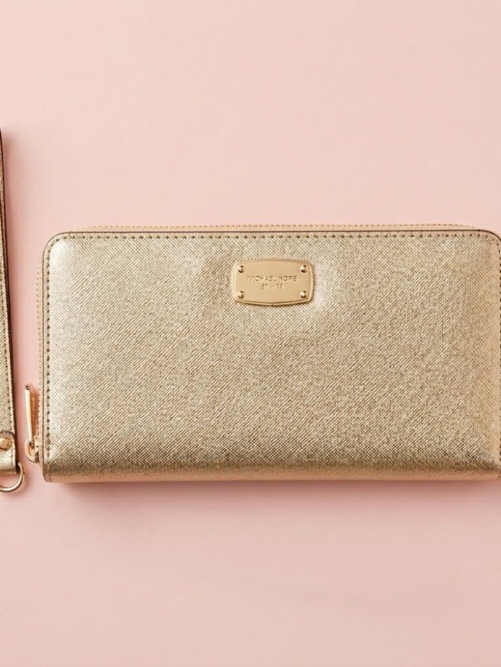 NWT Michael Kors Vintage Gold Wallet